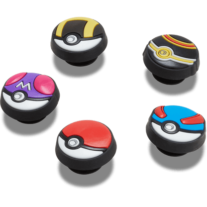 Poke Ball 5 Pack Jibbitz™ charms | Crocs Women / Men / Kids