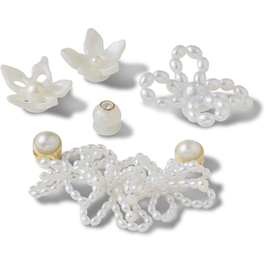 White Pearl Beaded 5 Pack Jibbitz™ charms | Crocs Women / Men