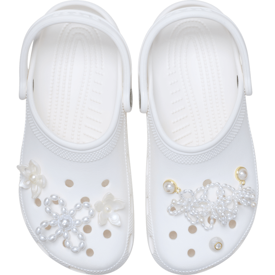 White Pearl Beaded 5 Pack Jibbitz™ charms | Crocs Women / Men