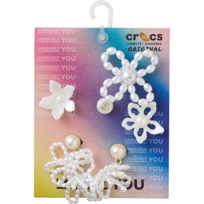 White Pearl Beaded 5 Pack Jibbitz™ charms | Crocs Women / Men