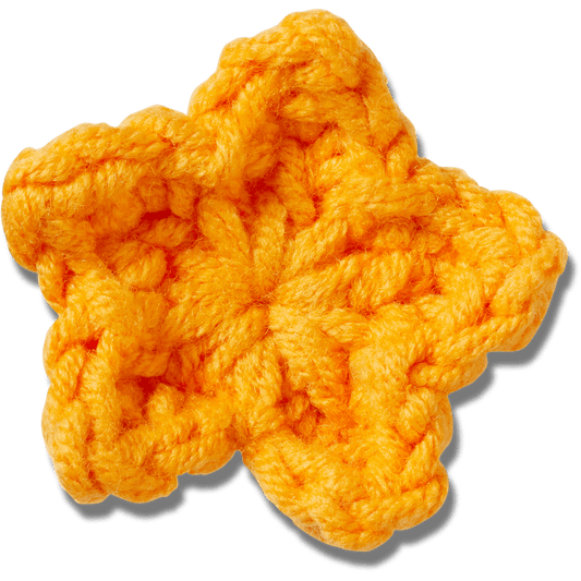 Crafted Crochet Orange Star Jibbitz™ charms | Crocs Women / Men