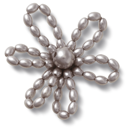 Grey Pearl Beaded Daisy Jibbitz™ charms | Crocs Women / Men