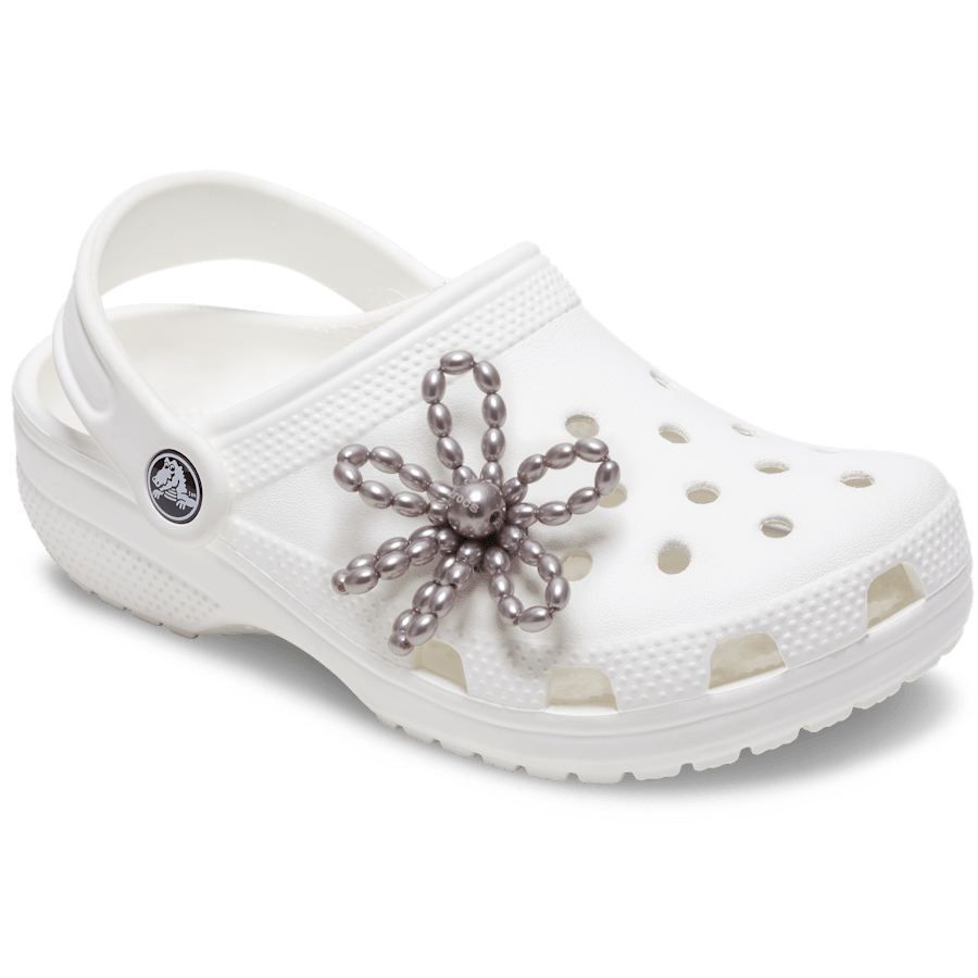 Grey Pearl Beaded Daisy Jibbitz™ charms | Crocs Women / Men