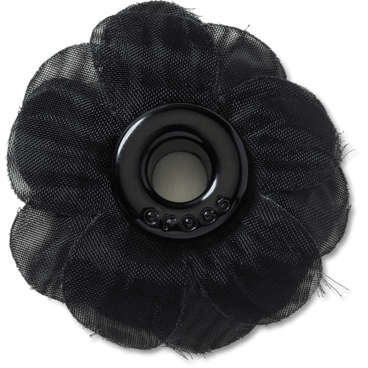 Black Chiffon Grommet Jibbitz™ charms | Crocs Women / Men