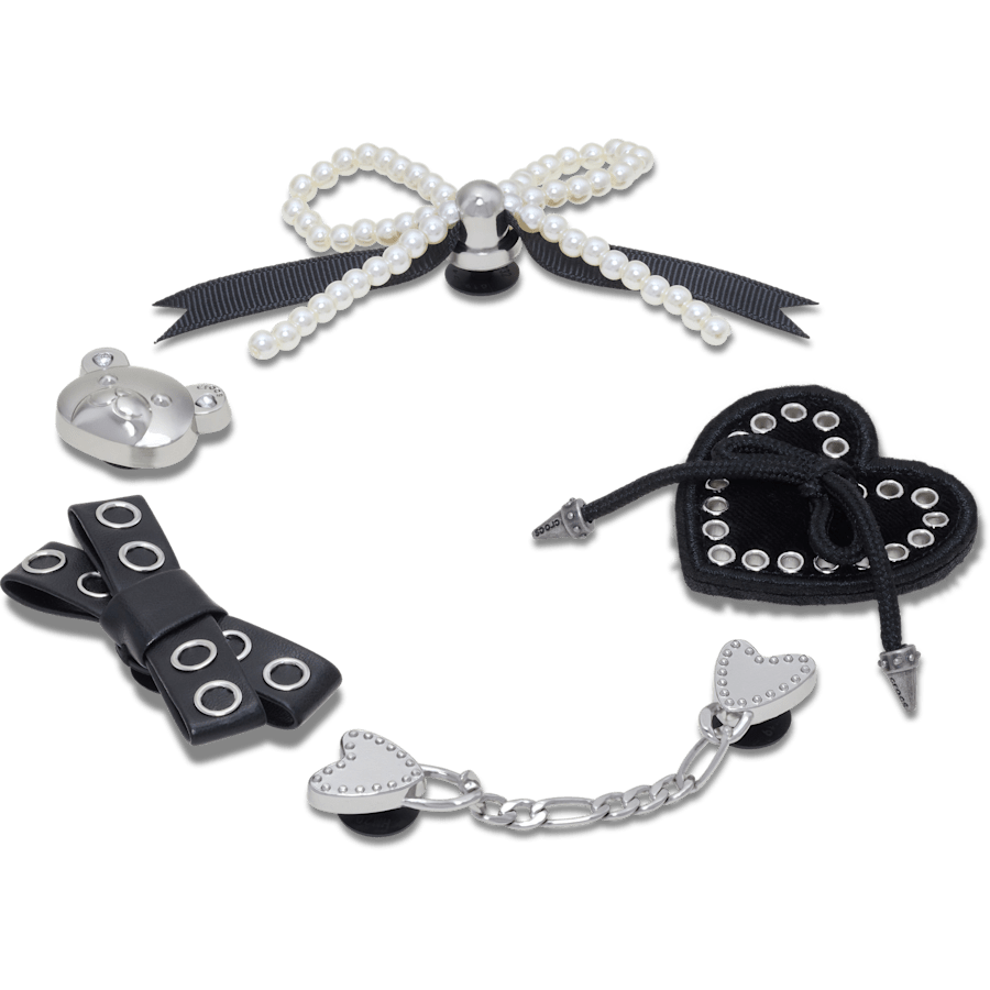 Indie Luxe Silver 5 Pack Jibbitz™ charms | Crocs Women / Men