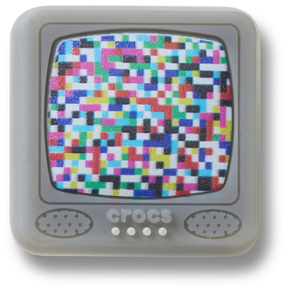 Lights Up Pixelated TV Jibbitz™ charms | Crocs Women / Men