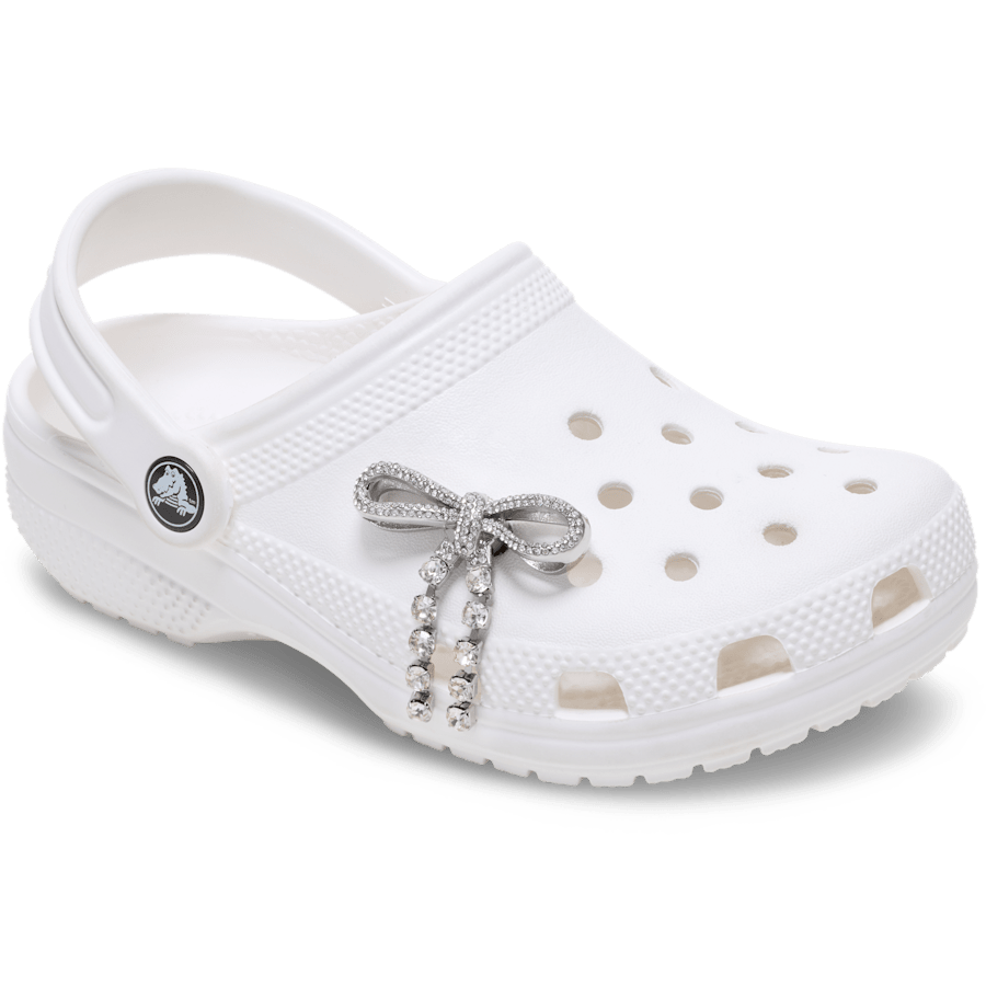 Silver Gem Bow Jibbitz™ charms | Crocs Women / Men