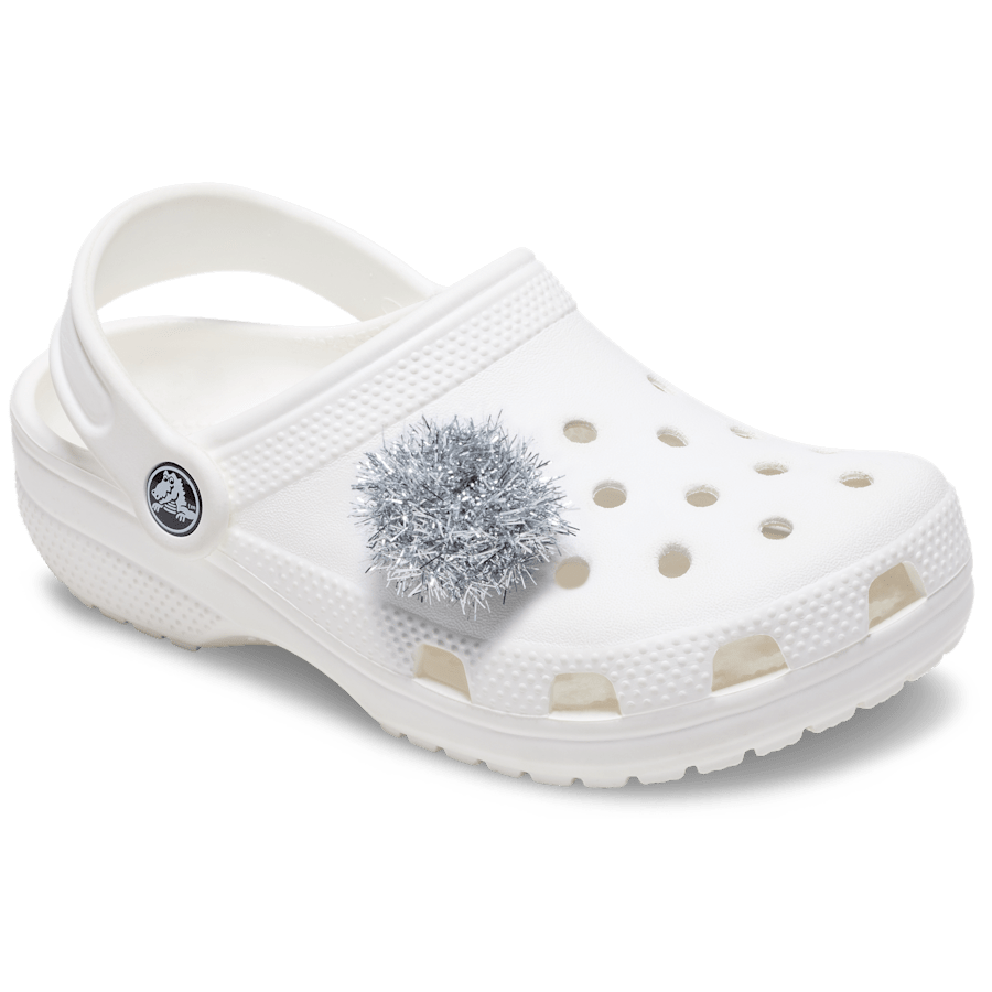 Silver Tinsel Pom Jibbitz™ charms | Crocs Women / Men