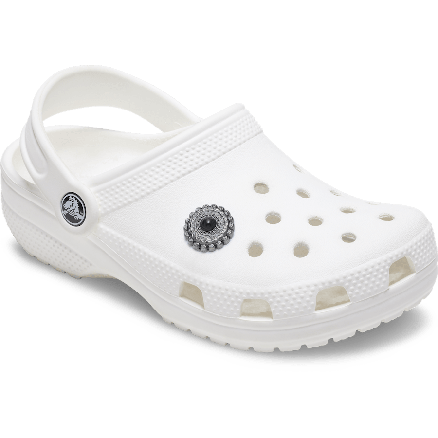 Silver and Black Emblem Jibbitz™ charms | Crocs Women / Men