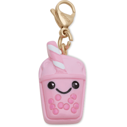 Cute Pink Boba Charm Jibbitz Shoe Charm | Crocs Women / Men / Kids