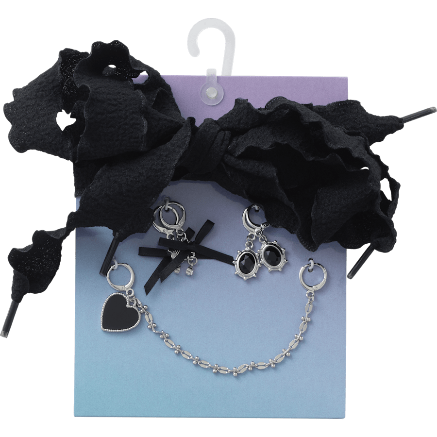 Laces and Dainty Bow Charm Kit Jibbitz Shoe Charm | Crocs Women / Kids