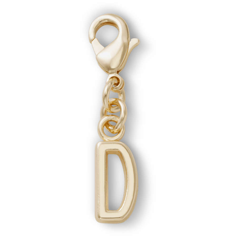 Gold Letter D Charm Jibbitz™ charms | Crocs Women / Men / Kids