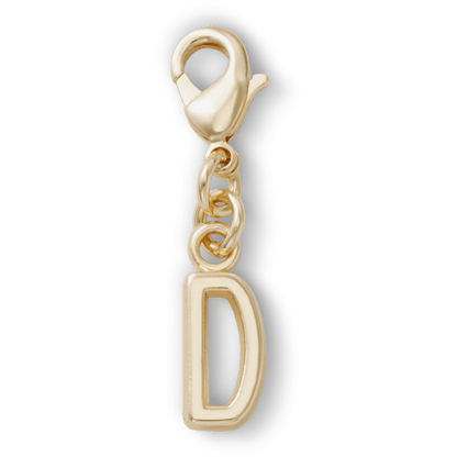 Gold Letter D Charm Jibbitz™ charms | Crocs Women / Men / Kids