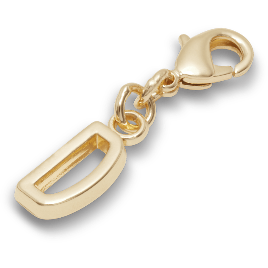 Gold Letter D Charm Jibbitz™ charms | Crocs Women / Men / Kids