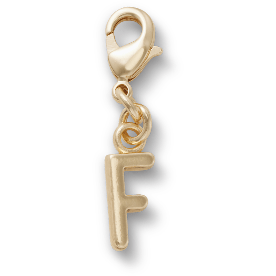 Gold Letter F Charm Jibbitz™ charms | Crocs Women / Men / Kids