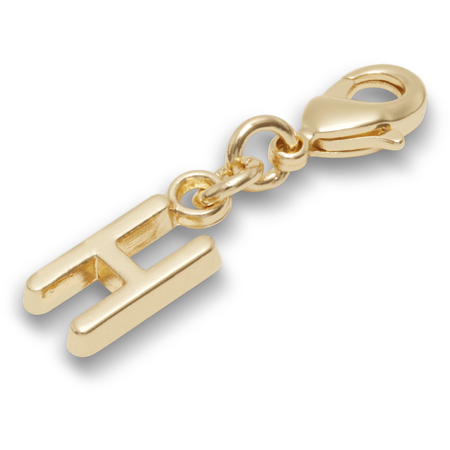 Gold Letter H Charm Jibbitz™ charms | Crocs Women / Men / Kids