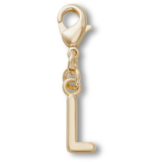 Gold Letter L Charm Jibbitz™ charms | Crocs Women / Men / Kids