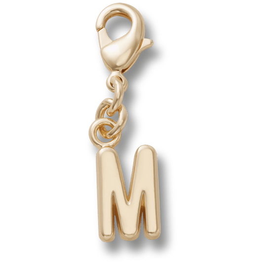 Gold Letter M Charm Jibbitz™ charms | Crocs Women / Men / Kids