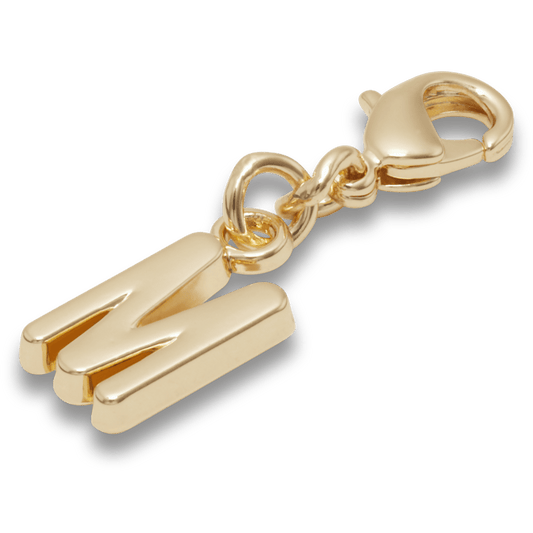 Gold Letter M Charm Jibbitz™ charms | Crocs Women / Men / Kids