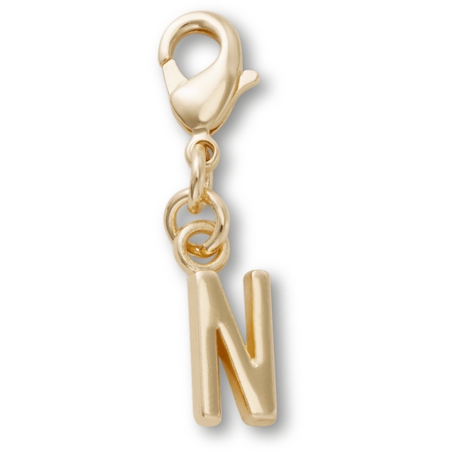 Gold Letter N Charm Jibbitz™ charms | Crocs Women / Men / Kids