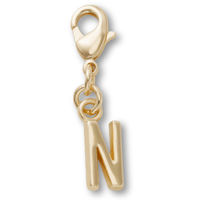Gold Letter N Charm Jibbitz™ charms | Crocs Women / Men / Kids
