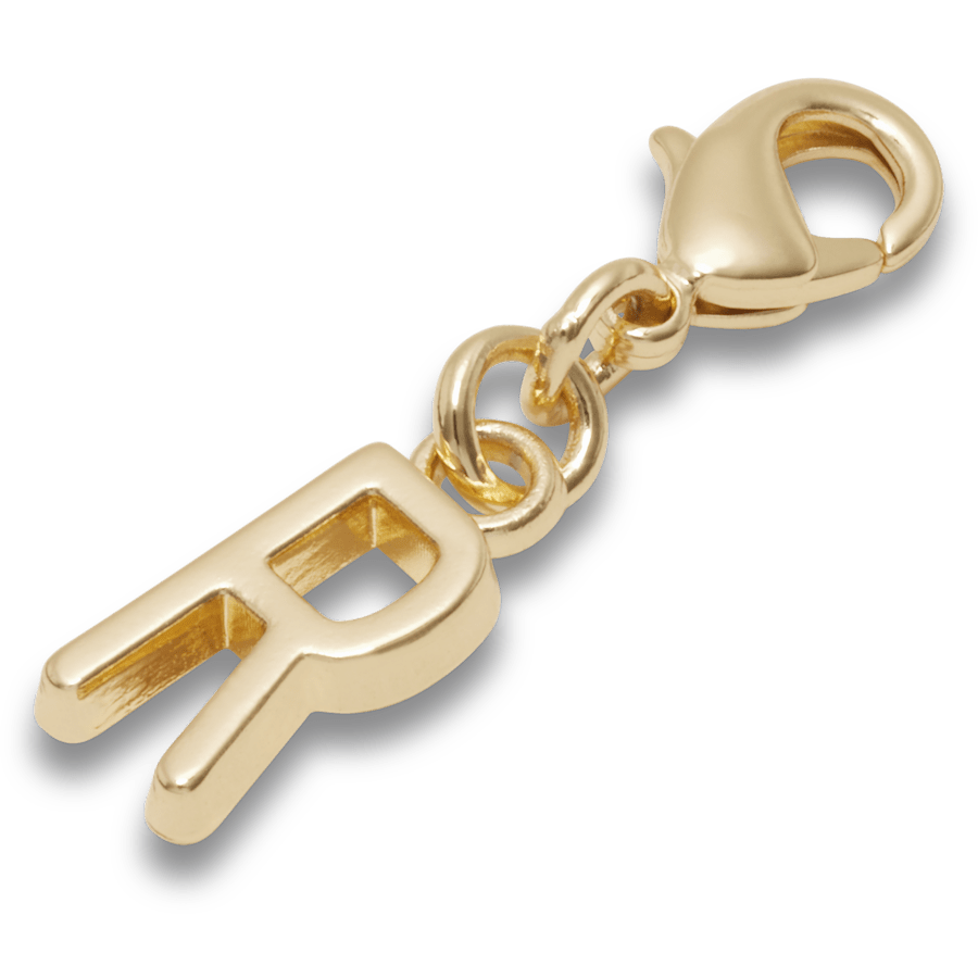 Gold Letter R Charm Jibbitz™ charms | Crocs Women / Men / Kids