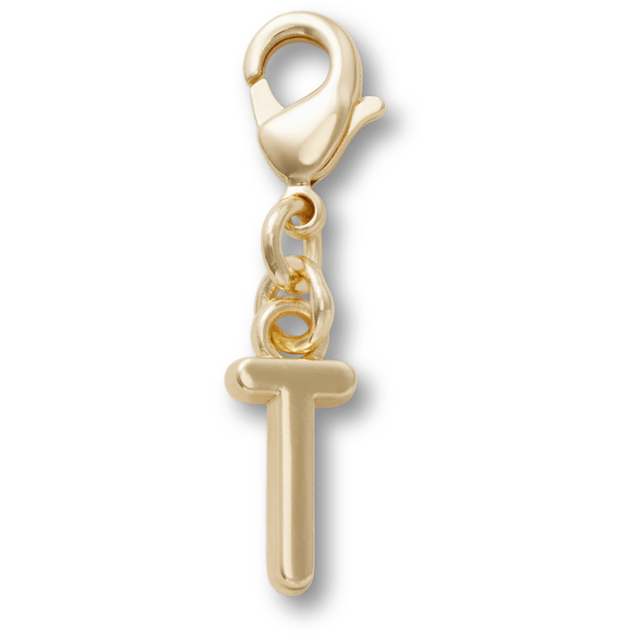 Gold Letter T Charm Jibbitz™ charms | Crocs Women / Men / Kids