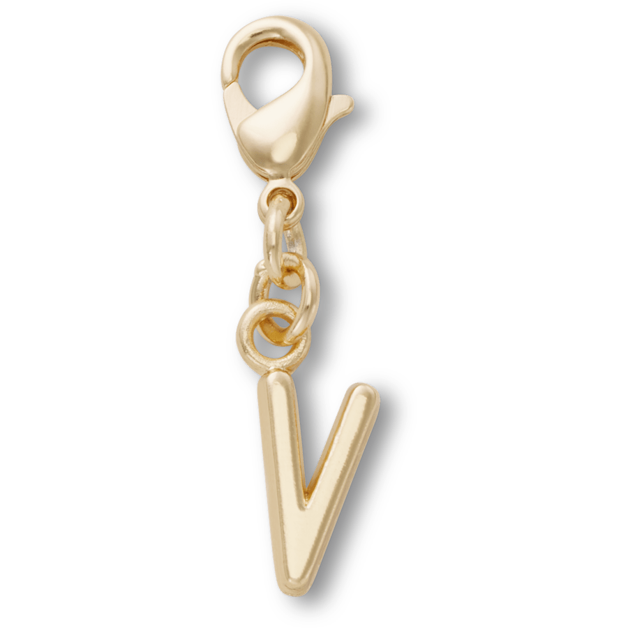 Gold Letter V Charm Jibbitz™ charms | Crocs Women / Men / Kids