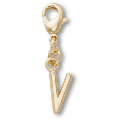 Gold Letter V Charm Jibbitz™ charms | Crocs Women / Men / Kids