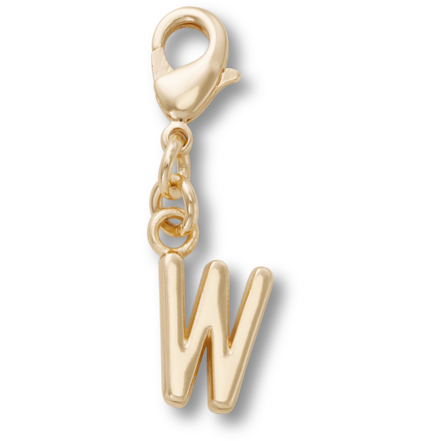 Gold Letter W Charm Jibbitz™ charms | Crocs Women / Men / Kids
