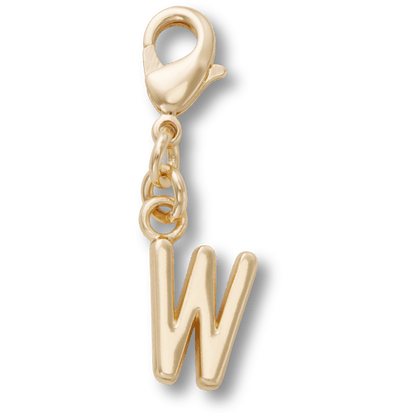 Gold Letter W Charm Jibbitz™ charms | Crocs Women / Men / Kids