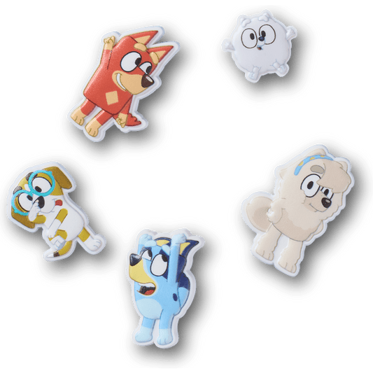 Bluey 5 Pack Jibbitz Shoe Charm | Crocs Women / Men / Kids