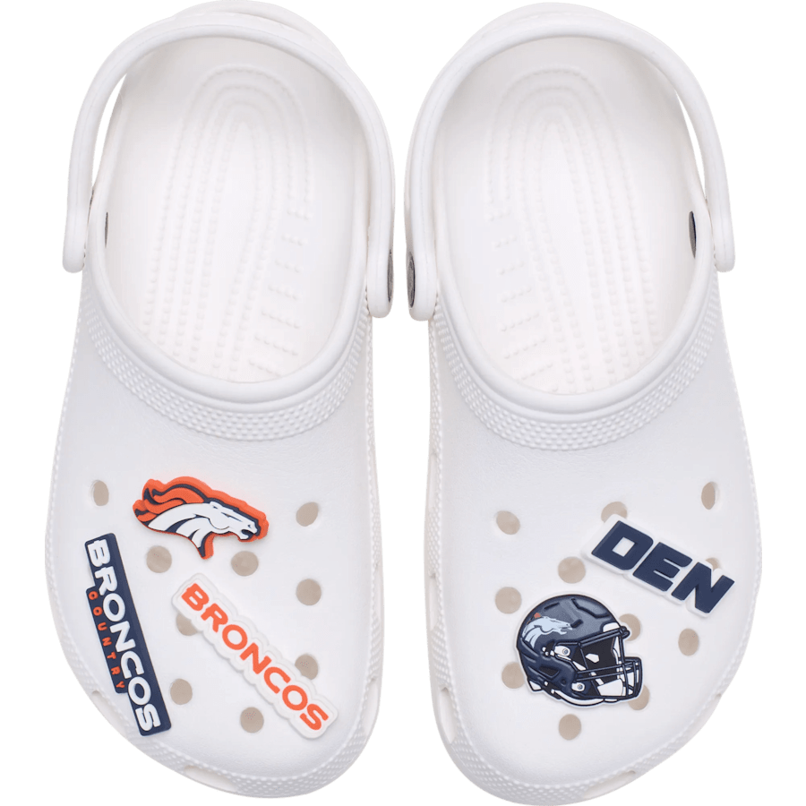 NFL Denver Broncos 5 Pack Jibbitz Shoe Charm | Crocs Women / Men