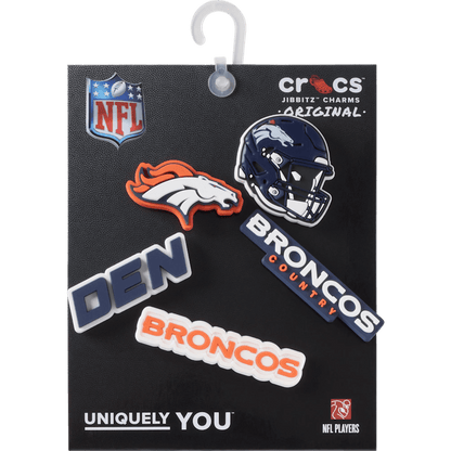 NFL Denver Broncos 5 Pack Jibbitz Shoe Charm | Crocs Women / Men