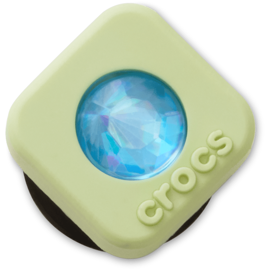 Green PVC Square SMT Gem Jibbitz™ charms | Crocs Women / Men