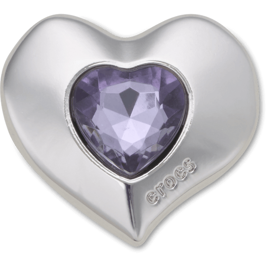 SilverandPurple SMT Gem Heart Jibbitz™ charms | Crocs Women / Men