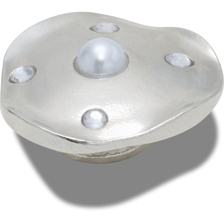 Silver and Pearl Disc Jibbitz™ charms | Crocs Women / Men