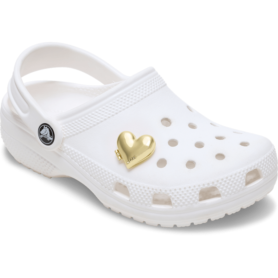 Gold Bubble Locket Heart Jibbitz™ charms | Crocs Women / Men