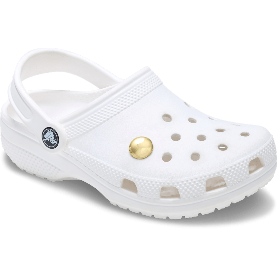 Large Gold Circle Stud Jibbitz™ charms | Crocs Women / Men