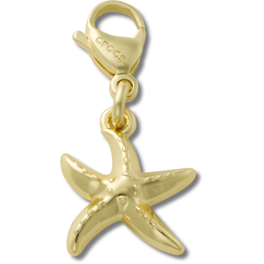 Gold Starfish Charm Jibbitz charm | Crocs Women / Men / Kids