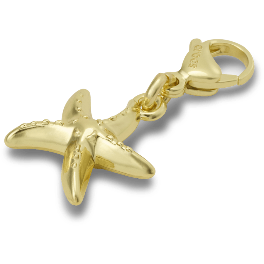 Gold Starfish Charm Jibbitz charm | Crocs Women / Men / Kids
