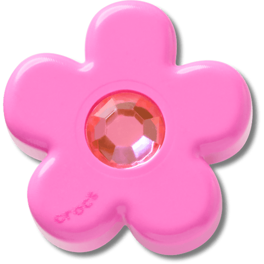 Bright Pink Flower With Gem Jibbitz™ charms | Crocs Women / Men