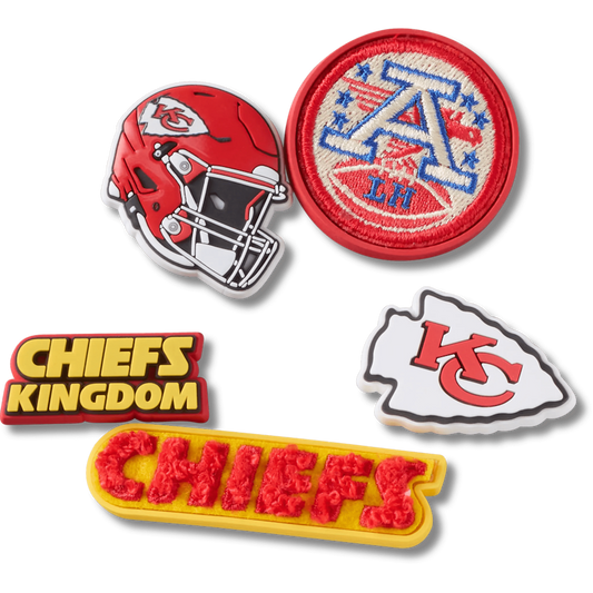 NFL Kansas City Chiefs 5 Pack Jibbitz Shoe Charm | Crocs Women / Men