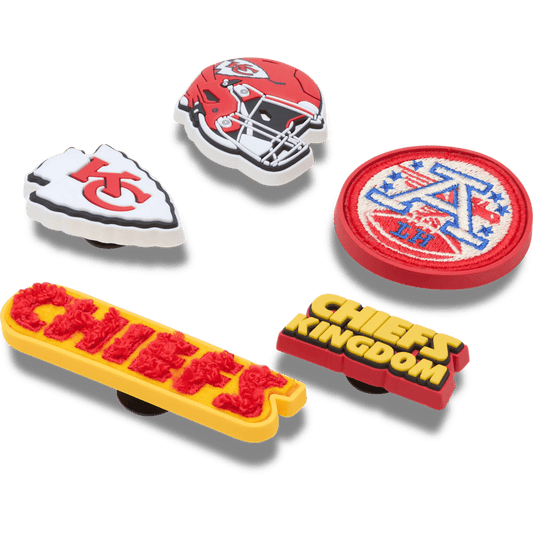 NFL Kansas City Chiefs 5 Pack Jibbitz Shoe Charm | Crocs Women / Men