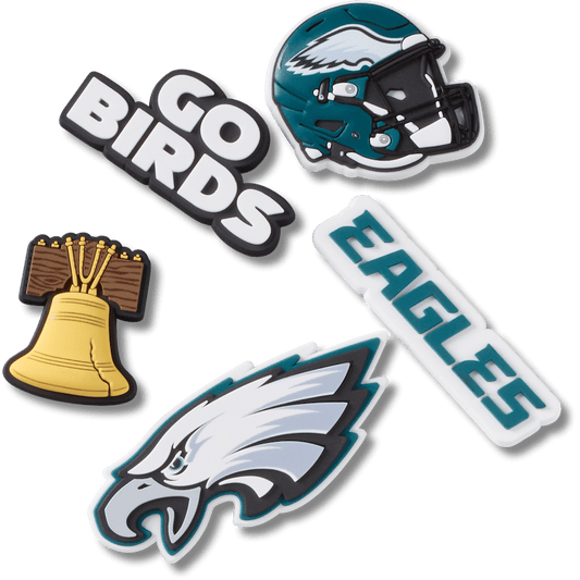NFL Philadelphia Eagles 5 Pack Jibbitz Shoe Charm | Crocs Women / Men