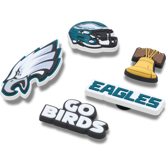 NFL Philadelphia Eagles 5 Pack Jibbitz Shoe Charm | Crocs Women / Men