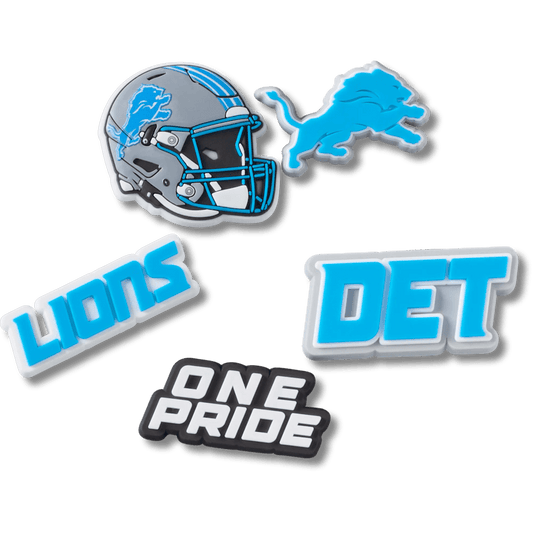 NFL Detroit Lions 5 Pack Jibbitz Shoe Charm | Crocs Women / Men