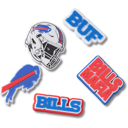 NFL Buffalo Bills 5 Pack Jibbitz Shoe Charm | Crocs Women / Men