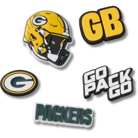 NFL Green Bay Packers 5 Pack Jibbitz Shoe Charm | Crocs Women / Men