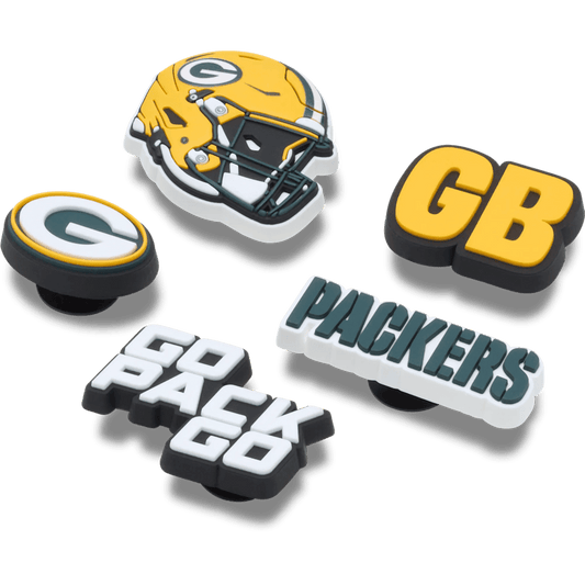 NFL Green Bay Packers 5 Pack Jibbitz Shoe Charm | Crocs Women / Men